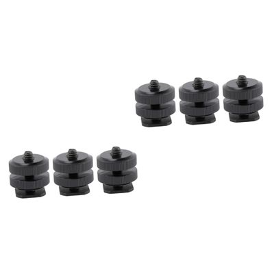 jojofuny 6pcs Tripod Mount Adapter Hot Shoe to Screw DSLR Cameras Hot Shoe Mount Adapter