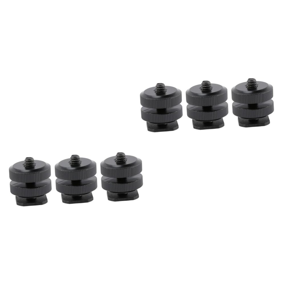jojofuny 6pcs Tripod Mount Adapter Hot Shoe to Screw DSLR Cameras Hot Shoe Mount Adapter