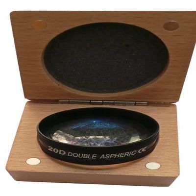 KASHSURG 20D Double Aspheric Lens with Wooden Protective Case.