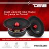 DS18 Car Speakers Bundle 4X 6.5 Midrange Loudspeaker with Speaker Connector Adapter, 500W Max 250W RMS 4 Ohm Seamless Installation Compatible with Jeep Wrangler/Chrysler/Dodge view 3