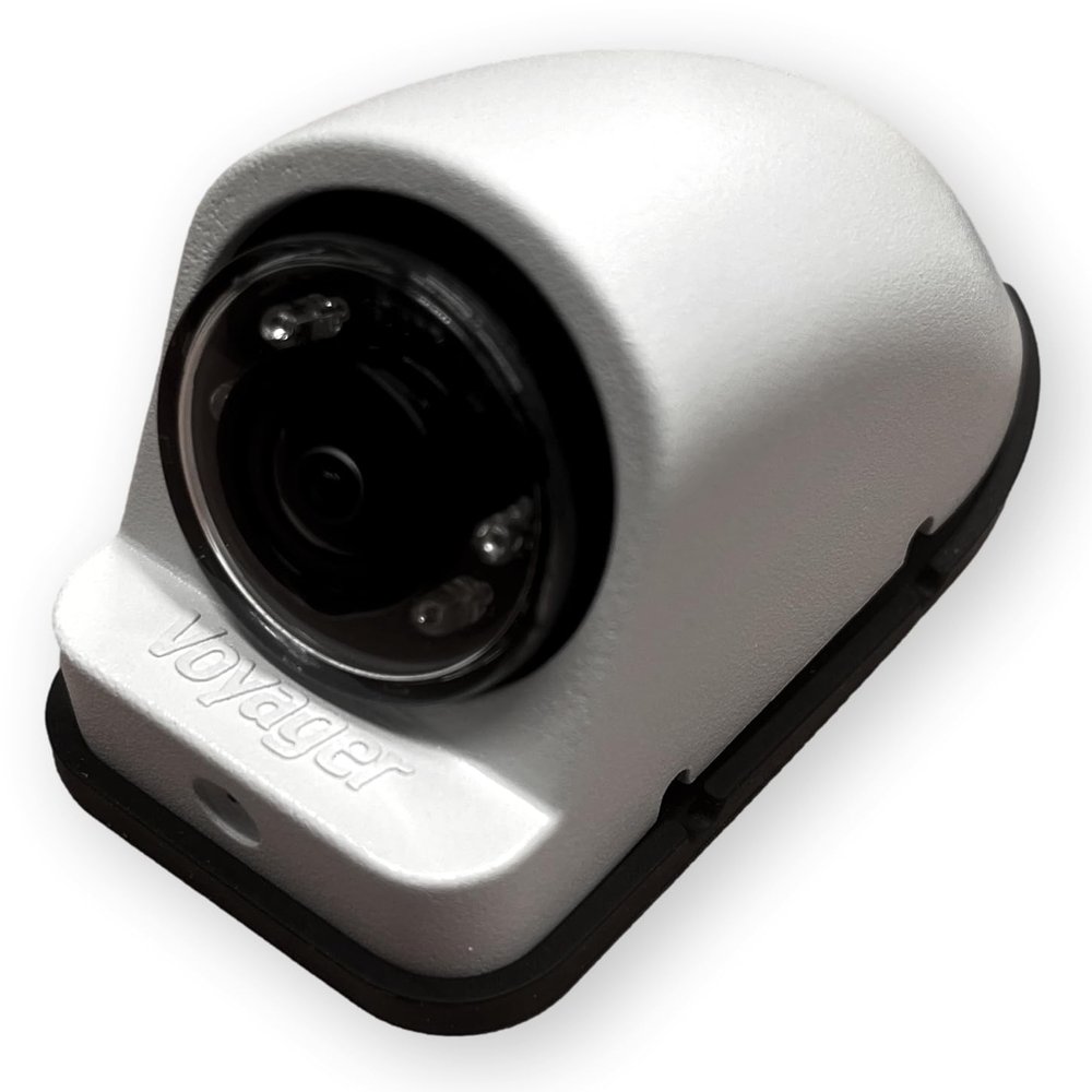 Voyager VCAHD142LWT Color CMOS IR LED Left Side Camera, High Performance Color Optics, IP69K, Aluminum Housing, IR Low Light Assist, ASTM-B117, 12VDC