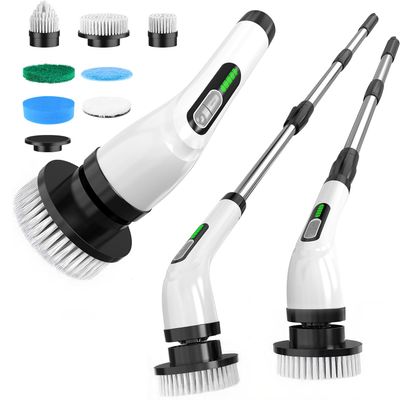 Highyes Electric Spin Scrubber for Cleaning Bathroom: Cordless Power Shower Scrubber - Electric Cleaning Brush for Tile Tub