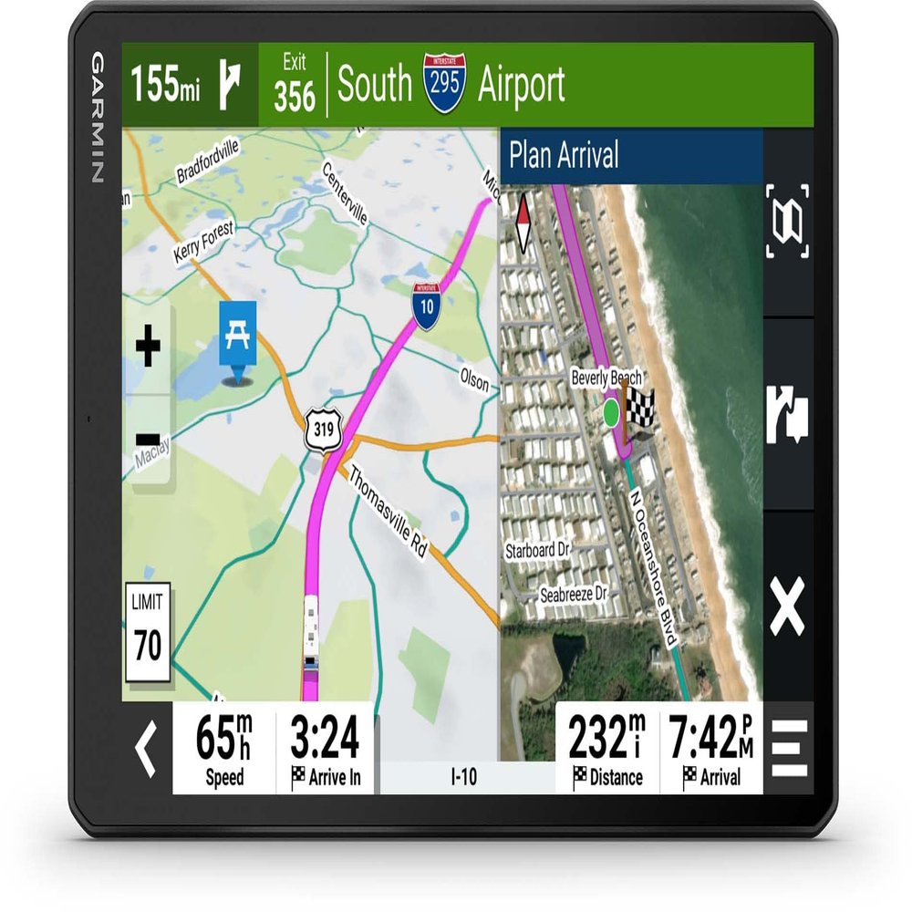 Garmin RV 1095, Extra-Large, Easy-to-Read 10 GPS RV Navigator, Custom RV Routing, Directory of RV Parks & Services, Landscape & Portrait View (Renewed)
