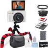 eDealz 4K 64MP Digital Camera Kit for Photography, Vlogging Camera for YouTube with Flip Up Screen, 18X Zoom, Wide Angle & Macro Lens, 64GB Micro SD Card, 12" Flexible Tripod, Carrying Case, Card Read view 1