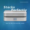 OWC 1TB (1.0TB PCIe 3.0 NVMe M.2 2280 Solid-State Drive Installed) miniStack STX, Upgradeable Expansion Solution and Thunderbolt Hub/Mini Dock for Mac Studio, Mac mini and Other Devices. Silver view 3