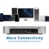 OWC 1TB (1.0TB PCIe 3.0 NVMe M.2 2280 Solid-State Drive Installed) miniStack STX, Upgradeable Expansion Solution and Thunderbolt Hub/Mini Dock for Mac Studio, Mac mini and Other Devices. Silver view 4