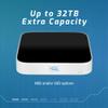 OWC 20TB (20.0TB HDD 7200 RPM Drive) miniStack STX, Upgradeable,Stackable Expansion Solution and Thunderbolt Hub/Mini Dock for Mac Studio, Mac mini and Other Devices. Silver view 2