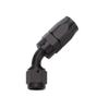 Reusable Hose End Black 45 Deg Elbow -6 view 1