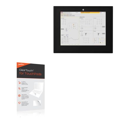 BoxWave Touchpad Protector Compatible with Allen Bradley VersaView 6300M Aluminum (10.1 in) [16:9 Aspect Ratio] - ClearTouch for Touchpad (2-Pack), Pad Protector Shield Cover Film Skin
