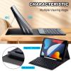 DEGDFSGR for Apple iPad 10th Generation Case with Keyboard and Pencil Holder (10.9", 2022), iPad Keyboard Case Detachable Bluetooth Keyboard for iPad Case 10th Generation, Yellow Flower Hummingbird view 3