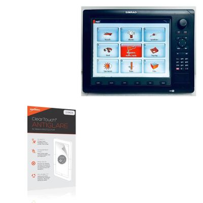 BoxWave Screen Protector Compatible with Simrad NSE12 - ClearTouch Anti-Glare (2-Pack), Anti-Fingerprint Matte Film Skin