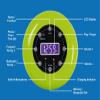 HANNLOMAX HX-159CR Shower Clock Radio, FM, Bluetooth, Waterproof (Green) view 4