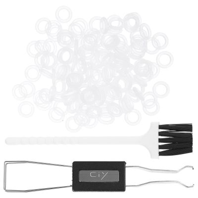 HyKab Pc 1 Set Keycap Puller Computer Keyboard Cleaning Brush Plastic Handle Nylon Brushes for Cleaning Keyboard Circuit Board Home Portable Keyboard Brushes