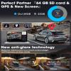2025 Upgraded 12" 4K Rear View Mirror Camera with WiFi,2160P Mirror Dash Cam Front and Rear Backup Camera for Cars & Trucks,WDR & HDR, Loop Recording, G-Sensor, Parking Monitor, 64GB Card & GPS view 4
