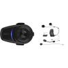 Sena 10S Motorcycle Bluetooth Headset Communication System (Dual Pack) and 10S Helmet Clamp Kit, Black view 1