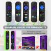 (4 Pack) ONEBOM Cover for Roku Remote, Cover for Hisense/TCL Roku TV Steaming Stick/Express Universal Replacement Controller Silicone Sleeve Skin Glow in The Dark view 2