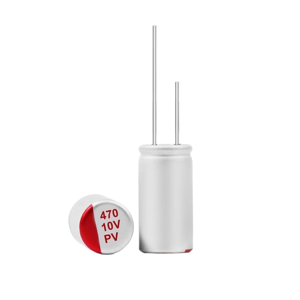 20Pcs DIP Solid Electrolytic Capacitor 10V470UF 6.3x8 DIY Graphics Card Motherboard Oiginal