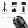 Coyktonty Swivel Backpack Clip Mount+Aluminum Alloy Tripod for DJI OSMO Pocket 3,360 Rotation Backpack Strap Mount Quick Clip Mount with Expand Frame,with Cold Shoe Groove Fill Light can be Attached view 2
