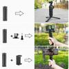Coyktonty Swivel Backpack Clip Mount+Aluminum Alloy Tripod for DJI OSMO Pocket 3,360 Rotation Backpack Strap Mount Quick Clip Mount with Expand Frame,with Cold Shoe Groove Fill Light can be Attached view 3