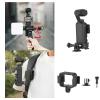 Coyktonty Swivel Backpack Clip Mount+Aluminum Alloy Tripod for DJI OSMO Pocket 3,360 Rotation Backpack Strap Mount Quick Clip Mount with Expand Frame,with Cold Shoe Groove Fill Light can be Attached view 4