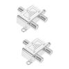OSALADI 2pcs Cable Splitter Dual Output Splitter for Amplifier and Antenna Compatible and Systems Easy Installation Vertical Horizontal Mounting view 1