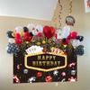 INRUI Casino Happy Birthday Photography Backdrop Las Vegas Casino Night Dice Poker Birthday Party Decorations Banner (7x5FT) view 2