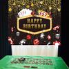 INRUI Casino Happy Birthday Photography Backdrop Las Vegas Casino Night Dice Poker Birthday Party Decorations Banner (7x5FT) view 4