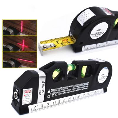 FLaig Distance Meter Multipurpose Level Vertical Measure, Tape Aligner Bubbles, Optical Instrument + Tripod Tape ?Measure Ruler, Black