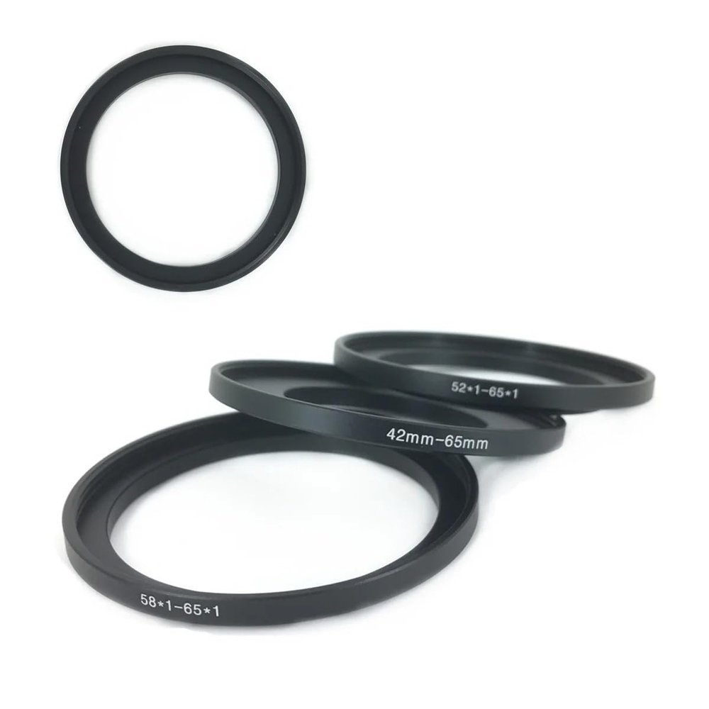 ZGYDNM M42-M65 M52-M65 M58-M65 42-65 52-65 58-65 62 to 65mm Threaded Ring Adapter, Suitable for Camera Spiral Extension Tube Lens Modification (Size : M58 to M65)