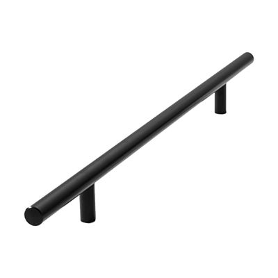 FJYDM Pair Set Simple Cabinet Door Handle Gold, Black Handle Various Size Options, for Shoe Cabinet, Wardrobe, Drawer-40CM-gold (Color : Black, Size : 35CM)