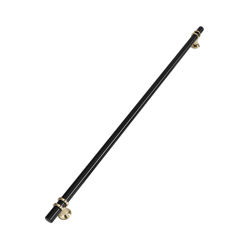 FJYDM 2 Packs Pulls Wardrobe Door Handle Simple Gold Drawer Handle A Variety of Specifications to Choose From-5CM-black (Color : Black, Size : 50CM)