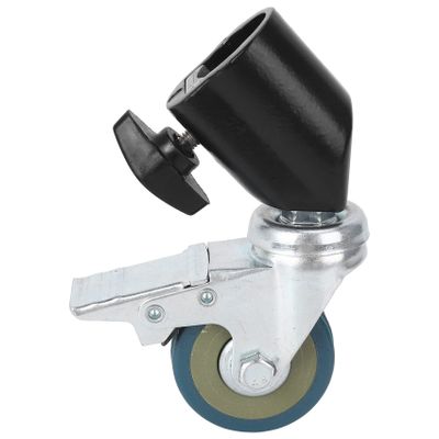 ALOEU 3PCS 22mm Photo Studio Universal Caster Wheel Tripod Pulley Heavy Duty for Light Stands/Studio Boom