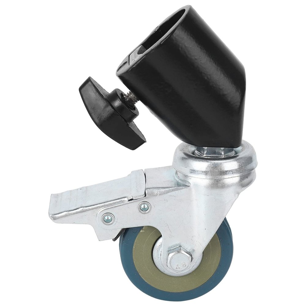 ALOEU 3PCS 22mm Photo Studio Universal Caster Wheel Tripod Pulley Heavy Duty for Light Stands/Studio Boom