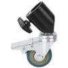 ALOEU 3PCS 22mm Photo Studio Universal Caster Wheel Tripod Pulley Heavy Duty for Light Stands/Studio Boom view 1