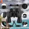 LUXUN Binoculars for Adults High Powered,20x50 Binoculars with BAK4 Prism FMC Lens, Waterproof Telescope for Bird Watching, Hunting, Football Games, Travel and Cruise with Carrying Bag and Strap view 4