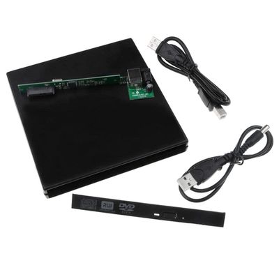 ALOEU 12.7mm External DVD Enclosure USB 2.0 External DVD/CD-ROM Case for Laptop Desktop PC Optical Disk Drive SATA to SATA