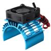 Uonlytech 2pcs Heat Sink System Aluminum Motor Cooling Fan for 1/10 Car 540/550 Brush Motor view 4