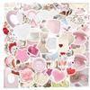 100PCS Coquette Stickers,Pink Coquette Aesthetic Stickers Decal,Vinyl Waterproof Stickers for Water Bottles Laptop Computer Phone Guitar view 1