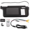 ALOEU 7Inch Black Car Right Sun Visor Rear View Mirror Screen LCD Monitor 2 Channel Video Replacement Parts Accessories, 00393519A2 view 1