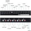 ALOEU 7-Band Car Audio Equalizer, Adjustable 7 Bands EQ Car Amplifier Graphic Equalizer with CD/AUX Input Select Switch,Black, 500273744A1 view 2