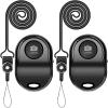 [Upgraded] Bluetooth 5.0 Remote Shutter for iPhone & Android Camera Wireless Remote Control Selfie Button for iPad iPod Tablet, HD Selfie Clicker for Photos & Videos (Black  2 Pack) view 1
