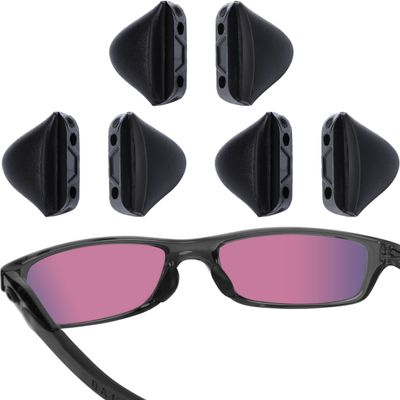 LenzReborn 3 Pair Replacement Nose Piece Nose Pads for Oakley Crosslink/Crosslink Sweep Pitch OX8030/Turbine Rotor/Fives Squared/Drop Point Sunglasses - Black