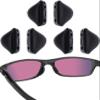 LenzReborn 3 Pair Replacement Nose Piece Nose Pads for Oakley Crosslink/Crosslink Sweep Pitch OX8030/Turbine Rotor/Fives Squared/Drop Point Sunglasses - Black view 1