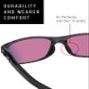 LenzReborn 3 Pair Replacement Nose Piece Nose Pads for Oakley Crosslink/Crosslink Sweep Pitch OX8030/Turbine Rotor/Fives Squared/Drop Point Sunglasses - Black view 2