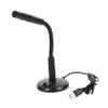 Hemoton Desktop Microphone 360 Sound Mini Base Independent Power Indicator for Singing Chatting view 1