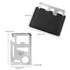 Yuly Lifesaving Card 11 In 1 Pocket Tools Opener Nail Puller Can Opener Outdoor Survival Equipment Gifts For Men Women Lifesaving Card 11-in-1 Survival Pocket Tool Can Opener With Scale For Camping view 4
