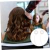 FOMIYES 4 Pcs Hair Crimper Waver Hairdressing Machine Flat Iron Hair Rollers Mechanics Tools Coils Mechanic Tool Hair Cutting Machine Hot Rings Utensil White Curling Iron Ceramics Replace, Whitex2pcs view 2