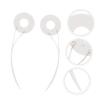 FOMIYES 4 Pcs Hair Crimper Waver Hairdressing Machine Flat Iron Hair Rollers Mechanics Tools Coils Mechanic Tool Hair Cutting Machine Hot Rings Utensil White Curling Iron Ceramics Replace, Whitex2pcs view 4