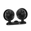 Uonlytech Dual Car Fan Usb Charging Ports Oscillating Design for Cars Trucks Suvs Quiet Compact for Backseat Cooling and Travel view 1