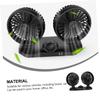 Uonlytech Dual Car Fan Usb Charging Ports Oscillating Design for Cars Trucks Suvs Quiet Compact for Backseat Cooling and Travel view 3